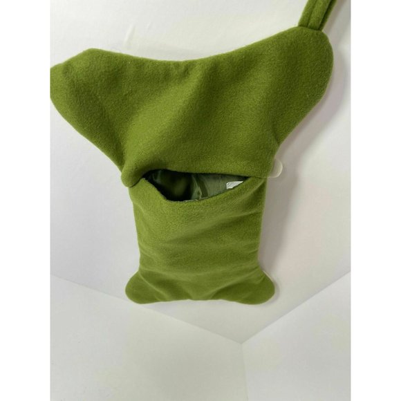 Plush Dog Christmas Stocking 16" X 10" Ivory, Red & Green Bone Shape - Picture 5 of 5